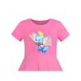 thumbnail image 4 of Girls Dress Pink Elephant Dumbo Embroidered Short Sleeve 8 Years, 4 of 6