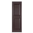 thumbnail image 1 of Premier Raised Panel Exterior Decorative Shutters, Sienna Brown - 15 x 35 in., 1 of 1