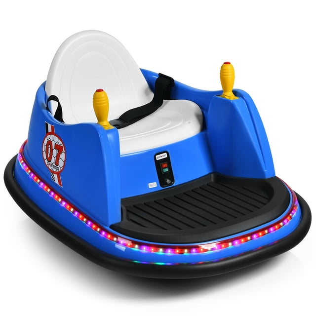 Gymax 6V Kids Ride On Bumper Car Vehicle 360° Spin Race Toy w/ Remote Control Navy