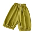 thumbnail image 1 of Kids Summer Pants,Summer Long Pants for Girls,Children's Spring And Summer Solid Color Casual Sports Elastic Waistband Ankle Pants Length Pants For Kids, 1 of 4