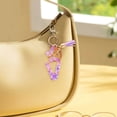 thumbnail image 2 of TopLLC Tools&Home Improvement Initial Letter Keychains For Women Tassel Purple Cute Car Keychain For Wallet Backpack Bag A chopper, 2 of 4