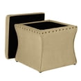 thumbnail image 5 of HomePop Square Upholstered Storage Ottoman with Removable Top, Suzani, 5 of 5