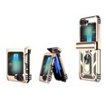 thumbnail image 3 of for Samsung Galaxy Z Flip 6 Rugged Phone Case Cover, Kickstand TPU Bumper Drop Proof Durable Military Grade Protective Case Cover for Samsung Galaxy Z Flip 6, Gold, 3 of 11