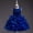 H-Blue, variant on 2025 Dress Girls Birthday Dresses 6-9 Months Long Elegant Sleeveless MeshGirls Clothes Princess Flower Girl Dresses Girl Frocks