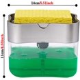 thumbnail image 4 of Distributeur de Détergent Liquide 2 en 1, Boîte à Savon Liquide à Pression avec Éponge Outil de Cuisine (Blanc), 4 of 7