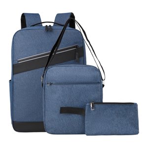 Retour aux offres de fournitures scolaires! LSLJS Sac à dos de voyage Business Trois pièces sac à dos pour hommes Grande capacité Étudiant Spliced School Sac et sac à ordinateur mode Trois pièces Sac à dossier ordinateur portable