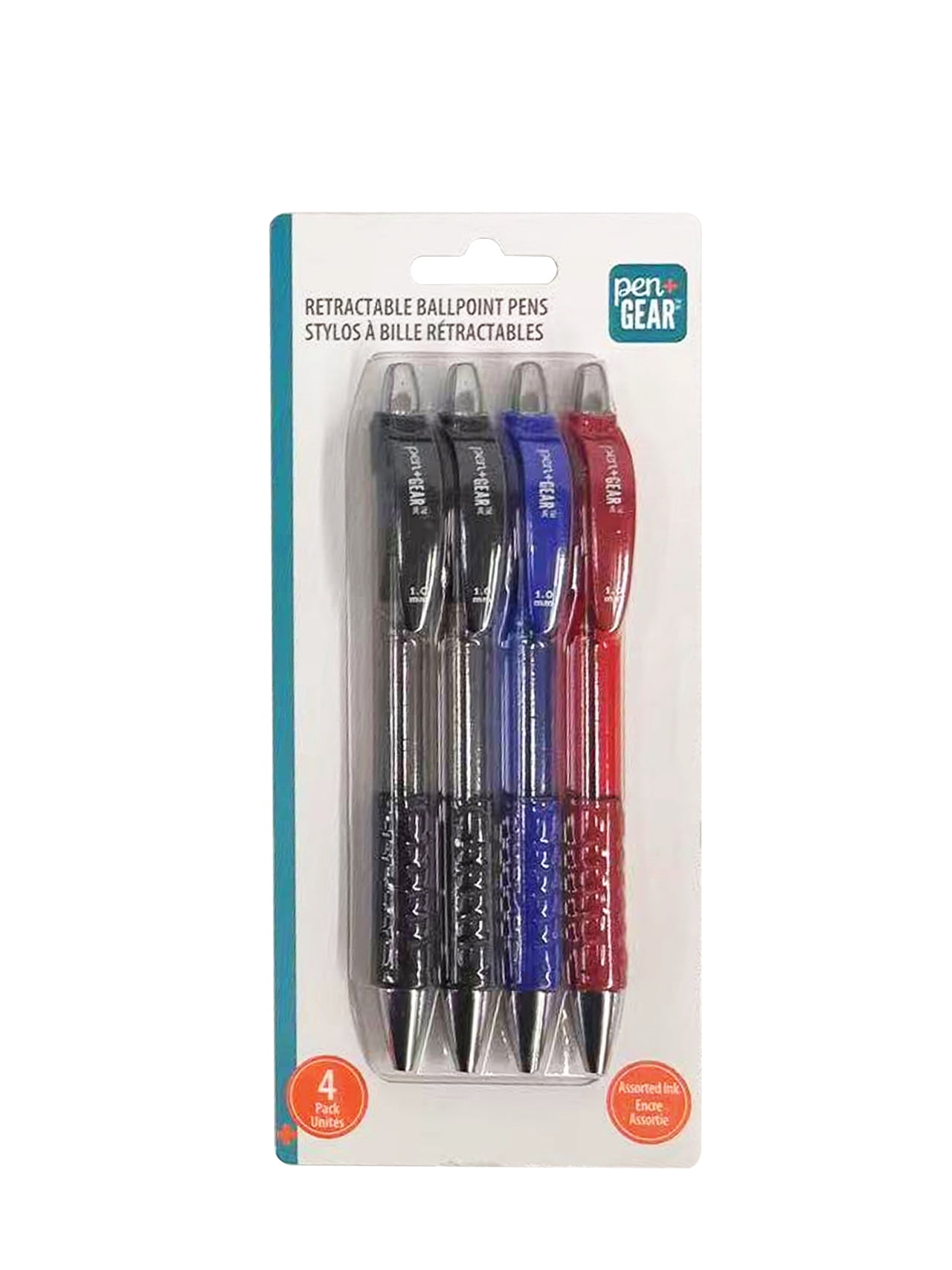 PEN + GEAR PL P+G 4PK BP RT BUS, 1.0MM