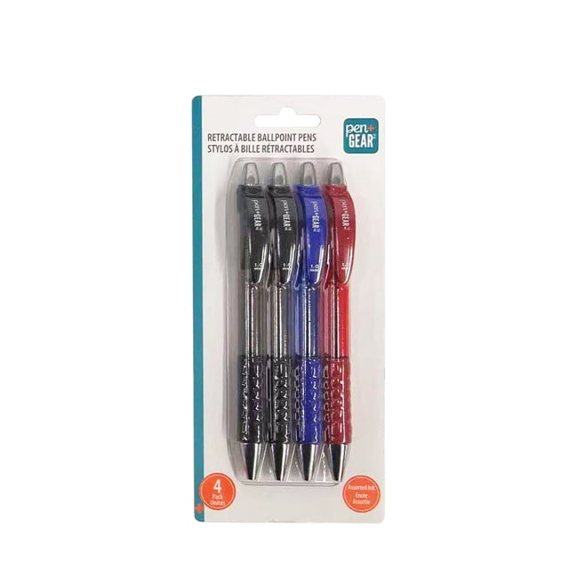 PEN + GEAR PL P+G 4PK BP RT BUS, 1.0MM