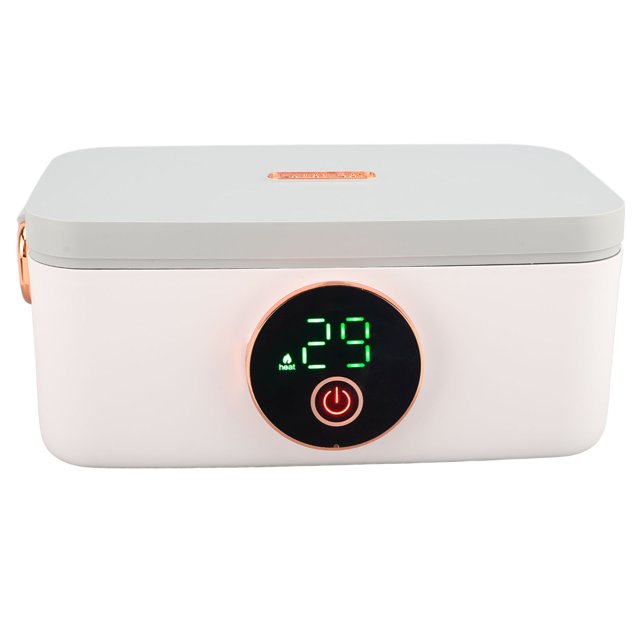 Boîte à Lunch Chauffante Sans Fil, Boîte à Lunch Électrique Rechargeable par USB Capacité 1 L pour Voyage