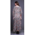 thumbnail image 4 of Bimba Robe Longue Caftan Maxi à Fleurs, Sortie de Plage, Maillot de Bain, Couvre-Maillot, Kaftan pour Femmes-P-L, 4 of 5
