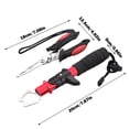 thumbnail image 3 of TIELUTT Fishing Tool Kit Stainless Steel Fishing Pliers Fish Lip Hook Remover Split Fly Fishing Gear Set Muti Function Stinky Pants Stringer Deep Diver Trolling Weights Assortment Ocean Pole Punch Sho, 3 of 8