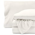 thumbnail image 1 of Bare Home Cozy Fleece Sheet Set - Extra Plush Polar Fleece - Deep Pocket - Twin, Cream, 1 of 8