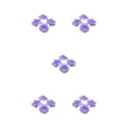 thumbnail image 2 of Decodeary 50pieces Low Maintenance Soft Texture Fabric For Albums And Decorations Realistic Appearance Fiber Wide Application Purple 4.5cm 5Set, 2 of 6