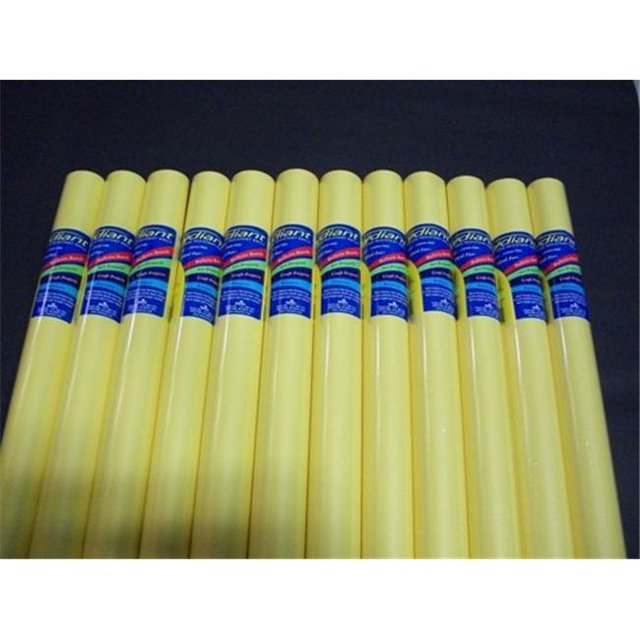 80181 RiteCo Raydiant RiteCo Raydiant Rouleaux d'Art Résistants à la Décoloration Jaune Pâle 24 Po X 12 Pi Lot de 12