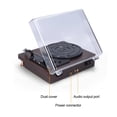 thumbnail image 4 of Tourne-disque Rétro avec Couvercle Antipoussière Style Classique Nostalgique Tourne-Disque 33/45/78 Tr/min Gramophone Phonographe, Facile à Installer, 4 of 8
