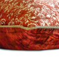 thumbnail image 2 of Decorative Rust 22"x22" (55x55 cm) Throw Pillows, Velvet Gold Foil Throw Pillows For Couch, Damask Pattern Modern Style - Rust Festive, 2 of 3