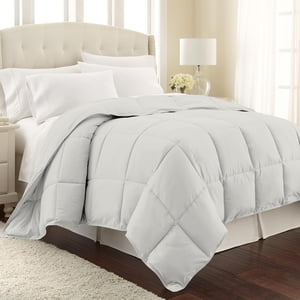 Southshore Vilano Queen Comforter Or Full Size Comforter Duvet Insert, Fluffy Down Alternative, Soft Microfiber; Light Grey To Match Your Room D Cor And Bedding; Machine Washable, Warm And Cozy