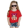 thumbnail image 4 of T-shirts et Chemises pour Filles - Adorable T-Shirt à Imprimé Graphique à Col Rond et Manches Courtes pour Filles, Tenue d'Été Décontractée, Mélange Respirant, Coutures Durables pour le Jeu Quotidien, 4 of 4