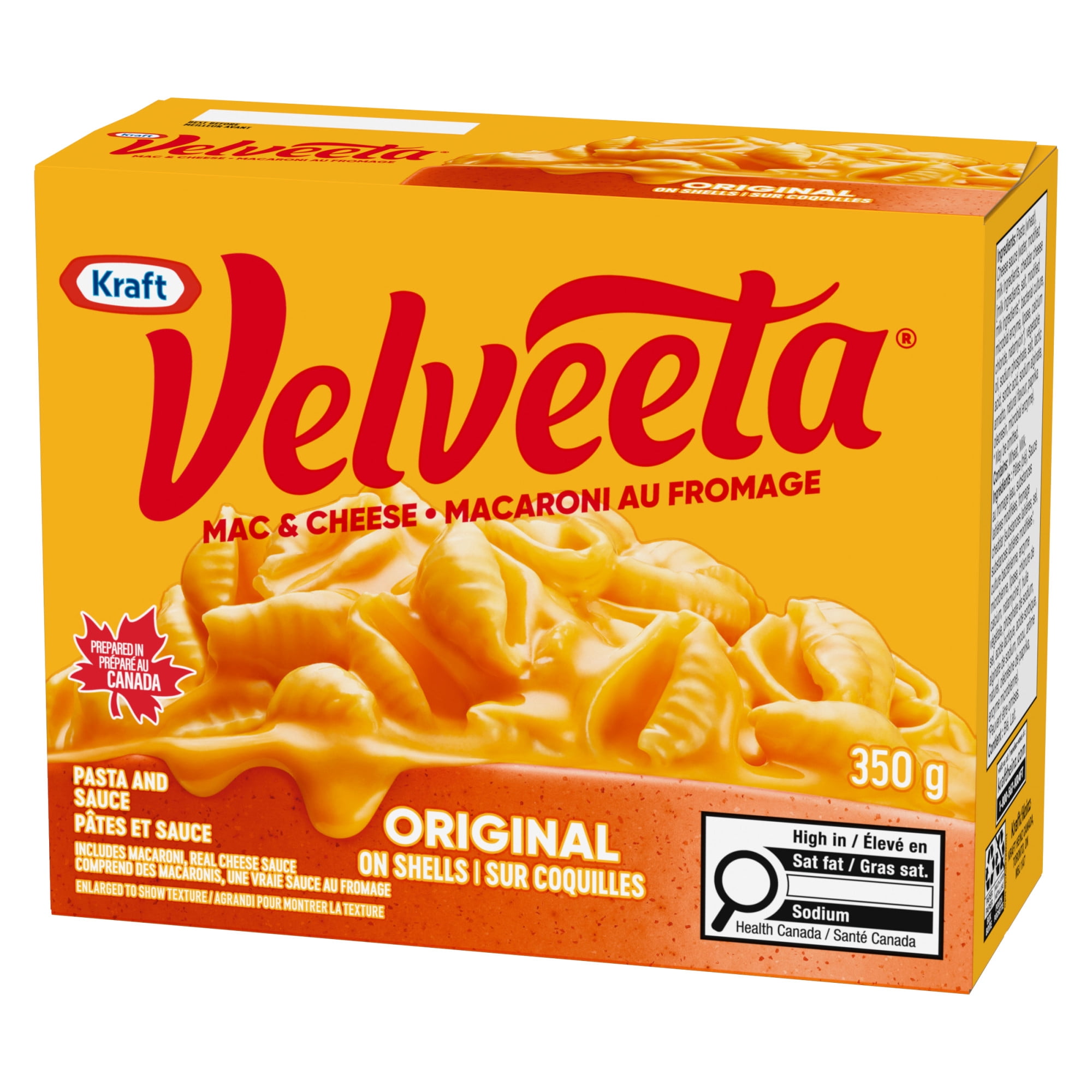 Macaroni Au Fromage Deluxe Velveeta Original Sur Coquillettes, Boîte