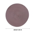 thumbnail image 2 of Djiypn Round Braided Placemats 15 Inch Round Table Mats for Dining Tables Natural Woven Heat Resistant Place Mats Set of 8 (Red Brown,8), 2 of 8