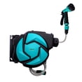 thumbnail image 1 of Outsunny Hose Reel, 33 ft Retractable Garden Hose Wall Mounted, Dark Grey, 1 of 9