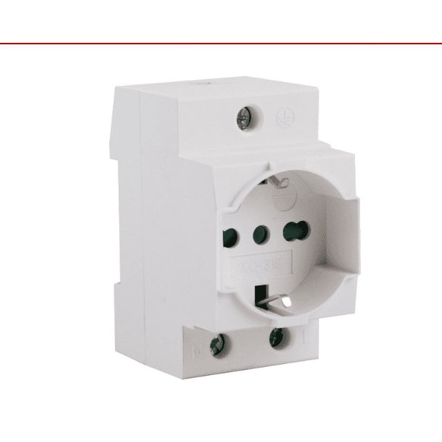 Prise Rail DIN Prise avec Protection Intégrée pour Contact Mise à la Terre Prise de Contact pour Panneau de Distribution Prise Modulaire Prise d'Alimentation