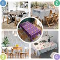 thumbnail image 2 of Happy Halloween Table Cloth Wrinkle Resistant Washable Tablecolths Table Covers Evil Pumpkin Ghost Rectangle Table Cover for Halloween Birthday Wedding Graduation, 2 of 5