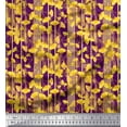 thumbnail image 1 of Soimoi Tissu en Voile de Coton Rayé & Imprimé Floral au Mètre 56 Pouces de Large, 1 of 3