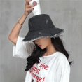 thumbnail image 3 of LinYooLi Chapeau Seau Chapeau de Soleil Chapeaux Seau pour Hommes Chapeau de Plage pour Femmes Chapeau de Pêcheur en Denim Décontracté Chapeau Pliable Mode Urbaine Randonnée, 3 of 3