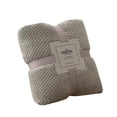 thumbnail image 2 of TIMIFIS Fleece Throw Blanket for Couch Sofa - Fuzzy Soft Cozy Blanket for Bed, Thick Warm Blankets for Winter, Gray, 39X59 In, 2 of 2