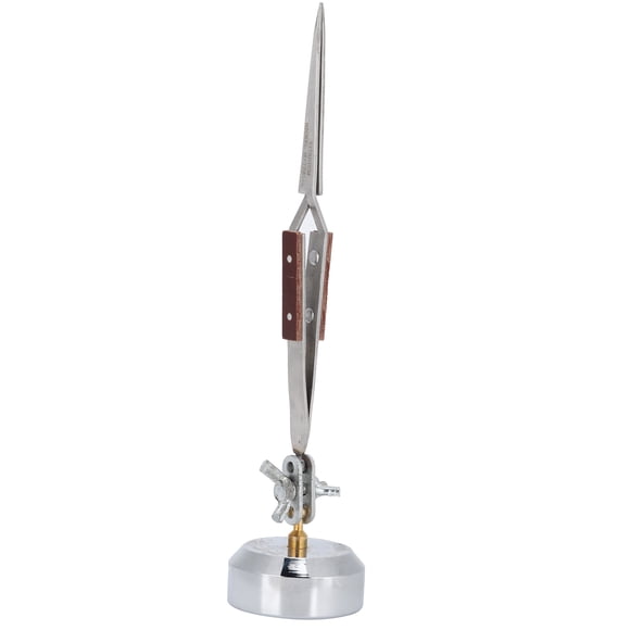 Jewelry Welding , Rotate 360 Degrees Curved Tip Tweezers, Cross Locking Tweezers For Model Makers,Watchmakers Hobbyists,Jewelers Straight,Curved