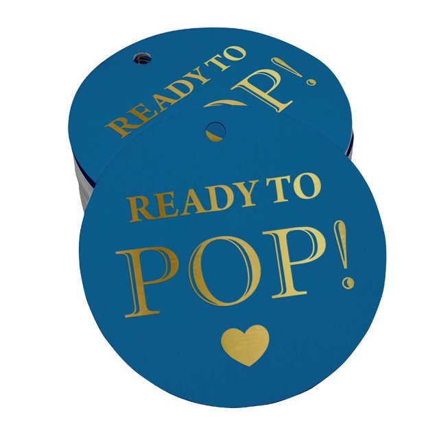 Inkdotpot Gold Foil Paper Hang Tags Ready To Pop Baby Shower Favor Tags 50 Pieces