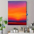 thumbnail image 4 of Qisvanset Abstract Gradient Sunset Canvas Print 12x16 Inch Dining Room Decor, 4 of 8