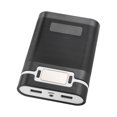 thumbnail image 4 of Battery Charger Outer Case, Power Bank Box LED Lights Compact Portable  For Mobile Phones Black, 4 of 8