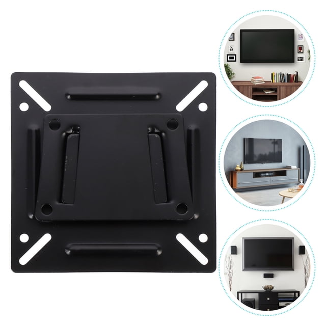 IFANLANDOR Lot de 1 Support d'Écran Robuste pour Montage Mural Noir en Acier Inoxydable Ajustable