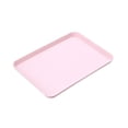 thumbnail image 2 of Fast Food Cafeteria Tray, Durable Polypropylene Serving Trays, Non-Slip Surface, Stackable & Reusable, Suitable for Cafes, Cafeterias and Restaurants, BPA Free, 1Pack, Multicolor(Pink,11.6x8.3"), 2 of 9