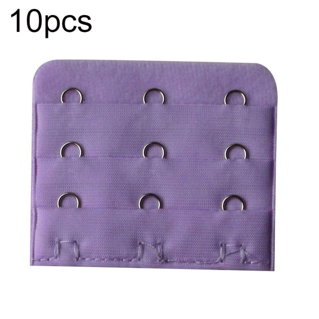 MesaSe Ensemble de 10 Pcs Rallonge de Soutien-Gorge pour Femmes à 3 Rangées et 3 Crochets, Agrafes, Bretelles, Bande d'Extension