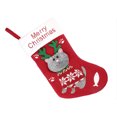 thumbnail image 4 of FAROOT Stocking Shaped Hanging Candy Bag, Christmas Cookie Gift Storage Pouch, 4 of 7