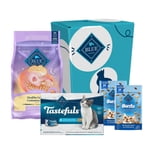 Blue Buffalo Kitten Chicken Dry Cat Food with Treats and Kitten Wet Food Starter Bundle