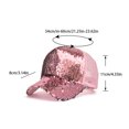 thumbnail image 3 of letairis Breathable WomenAdjustable Ponytail Baseball Cap Sun Protection Fashionable UV Protection Sun Caps pink, 3 of 6