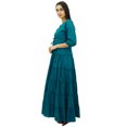 thumbnail image 2 of Bimba Robe Maxi d'Été en Coton à Manches 3/4 pour Femme, Taille à Cordon, 2 of 7