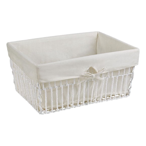 Hometrends Lined Rolled Paper Basket