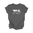thumbnail image 1 of 716 Buffalo New York USA Code Régional Skyline de la Ville Cadeau - T-Shirt Unisexe - Inspired X, 1 of 1