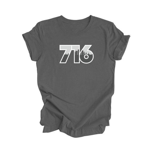 716 Buffalo New York USA Code Régional Skyline de la Ville Cadeau - T-Shirt Unisexe - Inspired X