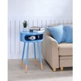 thumbnail image 1 of Table de bout Sonria d'ACME, bleu clair et bois naturel, 1 of 2