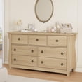 thumbnail image 2 of AKDSteel Commode à 7 Tiroirs pour Chambre, Commode à Tiroirs de 54 Pouces de Large avec Rangement Autoportante, Coffre de Rangement en Bois pour Garde-Robe pour Salon, Chambre, Entrée, 2 of 7