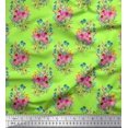 thumbnail image 1 of Soimoi Rayon Fabric Leaves & Floral Print Fabric by Yard 56 Inch Wide, 1 of 3