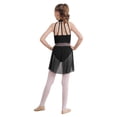 thumbnail image 3 of Yartina Robe de Danse Ballet Sans Manches pour Filles, Robe Justaucorps Moderne Contemporaine Noire 8, 3 of 7