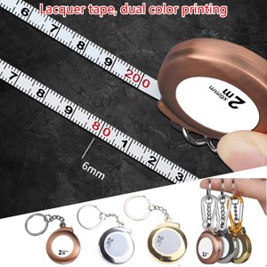 Compact Measuring Tools Mini Retractable Tape Measure Keychains Functional Stainless Steel Measuring Tape for Quick Measurements