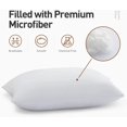 thumbnail image 4 of Acanva Basic Bed Pillow Soft Rest Cushion Stuffer for Sleeping King White 4 Count, 4 of 5